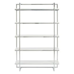 Reza Shelf - White/Chrome -Home Promotion Store 010121948 58465.1690285979.386.513 1