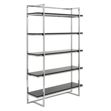 Reza Shelf - Black/Chrome 1 Reza Shelf - Black/Chrome