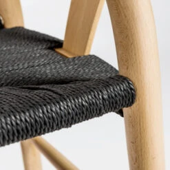 Tia Dining Chair Natural/Black - Set Of 2 -Home Promotion Store 013147587 6 55153.1690285896.386.513