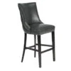 Versailles Leather Stool - Espresso