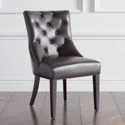 Nottingham Leather Dining Chair - Espresso -Home Promotion Store 013800039 38039.1690272144.386.513