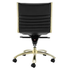 Darby Low Back Office Chair - Black/Brushed Gold -Home Promotion Store 603922981 5 19458.1690292089.386.513