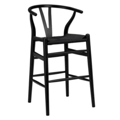Tia Counter Stool - Black/Black