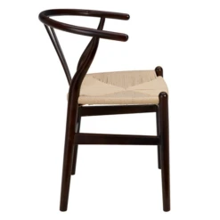 Tia Dining Chair Walnut/Natural - Set Of 2 -Home Promotion Store webimage 013106075 3 jpg