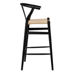 Tia Bar Stool - Black/Natural -Home Promotion Store webimage 013144108 2 jpg