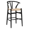 Tia Counter Stool - Black/Natural