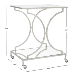 Arden Bar Cart - Silver -Home Promotion Store webimage 070126098 DIM