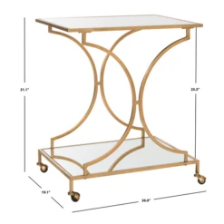 Arden Bar Cart - Gold -Home Promotion Store webimage 070126099 DIM