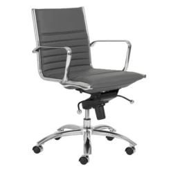 Darby Low Back Office Chair - Grey