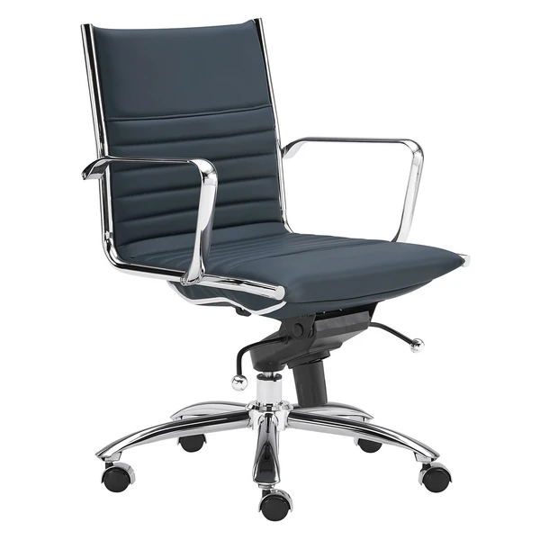 Darby Low Back Office Chair - Blue 1 Darby Low Back Office Chair - Blue