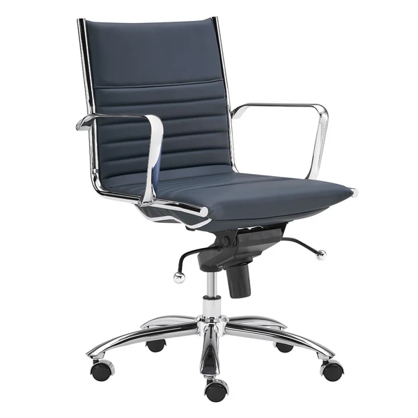 Darby Low Back Office Chair - Blue 2 Darby Low Back Office Chair - Blue - Image 2