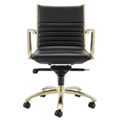 Darby Low Back Office Chair - Black/Gold 17 Darby Low Back Office Chair - Black/Gold -Home Promotion Store webimage 120171407 2 jpg 1