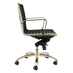 Darby Low Back Office Chair - Black/Gold 19 Darby Low Back Office Chair - Black/Gold -Home Promotion Store webimage 120171407 3 jpg 1