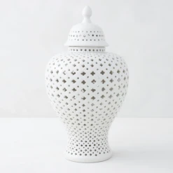 Ceramic Filigree Jar