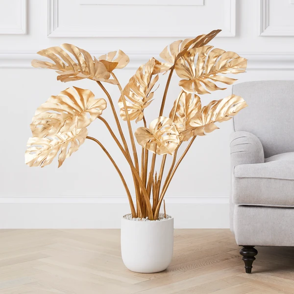 Monstera Tree - Gold 2 Monstera Tree - Gold - Image 2
