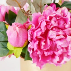 Peonies With Gold Strip Vase 10 Peonies With Gold Strip Vase -Home Promotion Store webimage 207999717 dtl