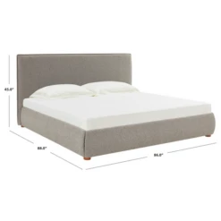 Inez Boucle Platform Bed -Home Promotion Store webimage 601863138 6
