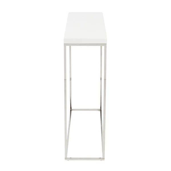 Cory Console Table - White/Silver 3 Cory Console Table - White/Silver - Image 3