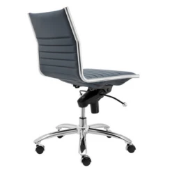 Darby Low Back Office Chair - Blue/Chrome -Home Promotion Store webimage 603334839 3 jpg