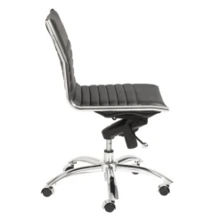 Darby Low Back Office Chair - Black/Chrome 6 Darby Low Back Office Chair - Black/Chrome -Home Promotion Store webimage 603762472 2 jpg