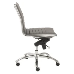 Darby Low Back Office Chair - Grey/Chrome 6 Darby Low Back Office Chair - Grey/Chrome -Home Promotion Store webimage 603897019 2 jpg