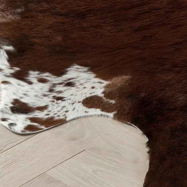 Augusto Hair On Cowhide Rug - Dark Brown 3 Augusto Hair On Cowhide Rug - Dark Brown - Image 3