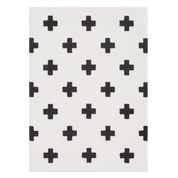 Amina Rug - White/Black 1 Amina Rug - White/Black