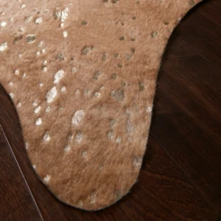 Metallic Faux Cowhide Rug - Tan -Home Promotion Store webimage 620179083 DTL