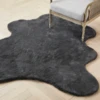 Lapin Animal Shape Rug - Slate