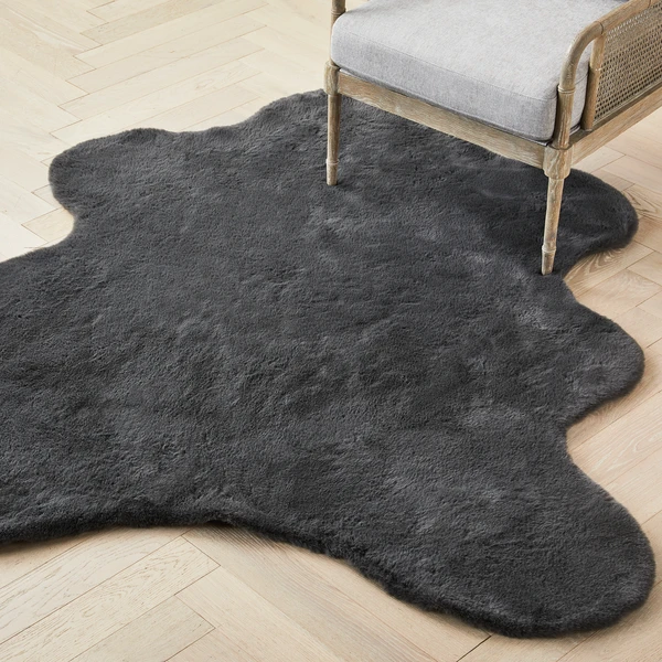 Lapin Animal Shape Rug - Slate 1 Lapin Animal Shape Rug - Slate