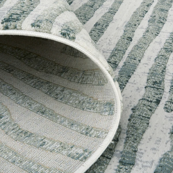 Samantha Rug - Aqua/Grey 2 Samantha Rug - Aqua/Grey - Image 2