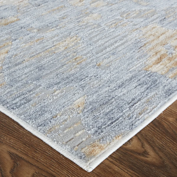 Liana Rug - Beige/Blue 3 Liana Rug - Beige/Blue - Image 3