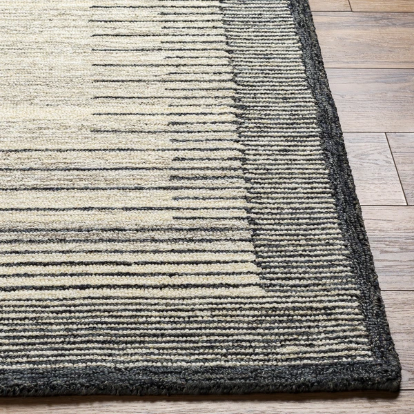 Zoey Rug - Beige/Black 2 Zoey Rug - Beige/Black - Image 2