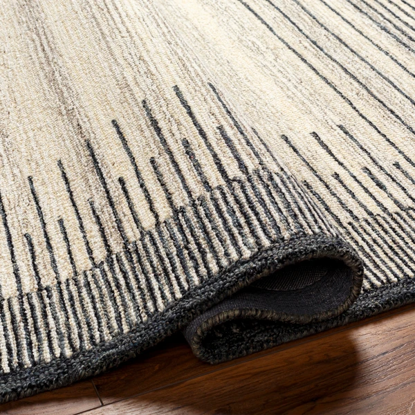 Zoey Rug - Beige/Black 3 Zoey Rug - Beige/Black - Image 3