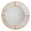 Round Cross Stitch Mirror - White