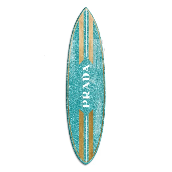 Aqua And Gold Milan Surfboard 1 Aqua And Gold Milan Surfboard