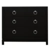 Artisan 4 Drawer Dresser - Black/Silver