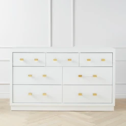 Astoria 7 Drawer Dresser - White