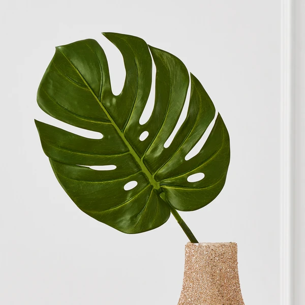 Faux Small Split Philo Leaf - Set Of 3 2 Faux Small Split Philo Leaf - Set Of 3 - Image 2